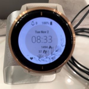 Garmin Venu watch in gold
